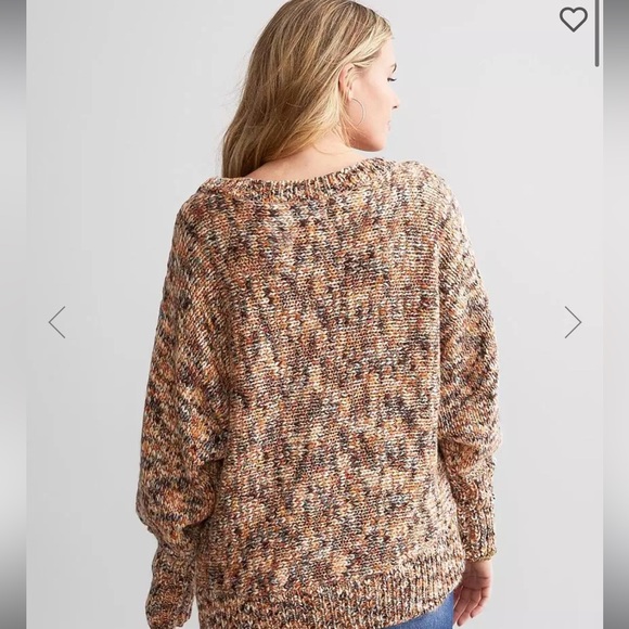 COCO + JAIMESON Metallic Marled Sweater NWT - Picture 2 of 8